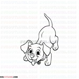 101 Dalmations 029 outline svg dxf eps pdf png