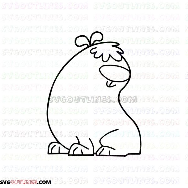 2 Stupid Dogs Big Dog outline svg dxf eps pdf png