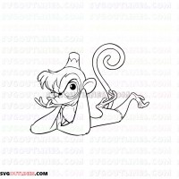 Abu Aladdin outline svg dxf eps pdf png