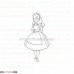 Alice Wonderland 0004 outline svg dxf eps pdf png