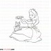 Alice Wonderland 0019 outline svg dxf eps pdf png