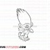 Aspen Heitz Trolls outline svg dxf eps pdf png