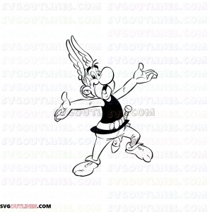 Asterix 0016 outline svg dxf eps pdf png