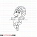 Baby Bop barney outline svg dxf eps pdf png