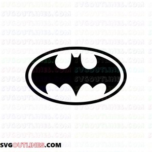 Batman logo outline svg dxf eps pdf png