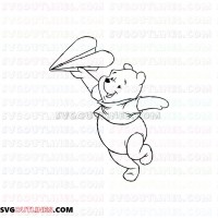 Bear Winnie the Pooh 7 outline svg dxf eps pdf png