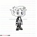 Beast Boy 2 Teen Titans Go outline svg dxf eps pdf png