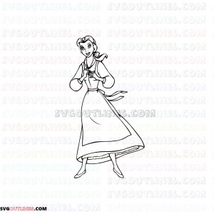 Beauty and Beast 011 outline svg dxf eps pdf png