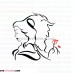 Beauty and the Beast silhouette 4 outline svg dxf eps pdf png