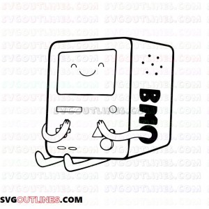 Beemo 2 Adventure Time outline svg dxf eps pdf png