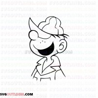 Beetle Bailey 01 outline svg dxf eps pdf png