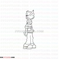 Beetle Bailey 02 outline svg dxf eps pdf png