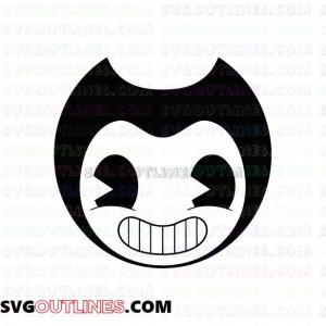 Bendy Face Bendy and the Ink Machine outline svg dxf eps pdf png
