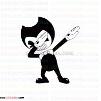 Bendy and the Ink Machine Dancing outline svg dxf eps pdf png