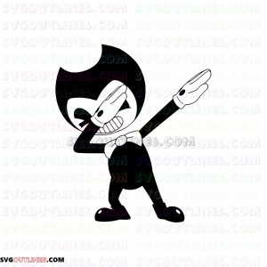 Bendy and the Ink Machine Dancing outline svg dxf eps pdf png