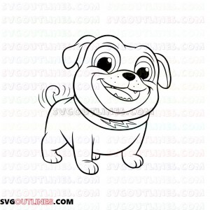 Bingo Puppy Dog Pals outline svg dxf eps pdf png