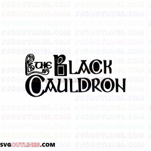 Black Cauldron Logo outline svg dxf eps pdf png