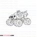 Blaze 1 Monster Machines outline svg dxf eps pdf png