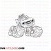 Blaze 3 Monster Machines outline svg dxf eps pdf png