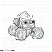 Blaze and the Monster Machines Starla outline svg dxf eps pdf png