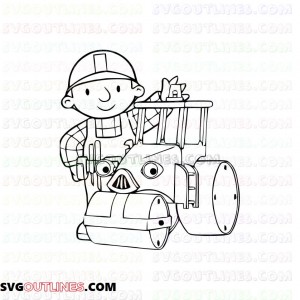 Bob and Roley Bob the Builder outline svg dxf eps pdf png