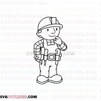 Bob the Builder 2 outline svg dxf eps pdf png