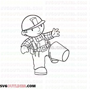 Bob the Builder 4 outline svg dxf eps pdf png