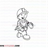 Bob the Builder outline svg dxf eps pdf png