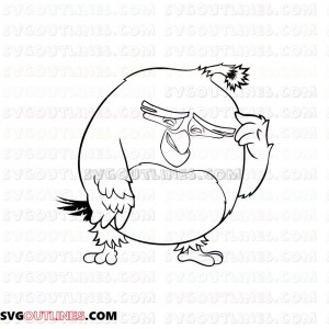 Bomb Angry Birds outline svg dxf eps pdf png