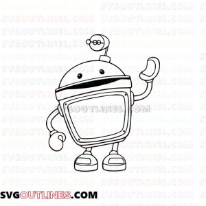 Bot Team Umizoomi outline svg dxf eps pdf png