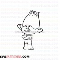 Branch Blue Trolls outline svg dxf eps pdf png