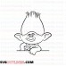 Branch Half Trolls outline svg dxf eps pdf png