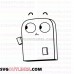 Brock Unikitty outline svg dxf eps pdf png