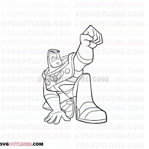Buzz Lightyear Toy Story 3 outline svg dxf eps pdf png