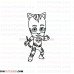 Catboy CP PJ Masks outline svg dxf eps pdf png