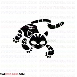 Catboy Sign PJ Masks outline svg dxf eps pdf png