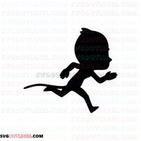 Catboy Silhouettes Blue PJ Masks outline svg dxf eps pdf png