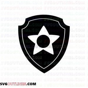 Chase logo Paw Patrol outline svg dxf eps pdf png