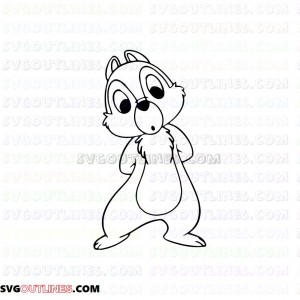 Chip and Dale outline svg dxf eps pdf png