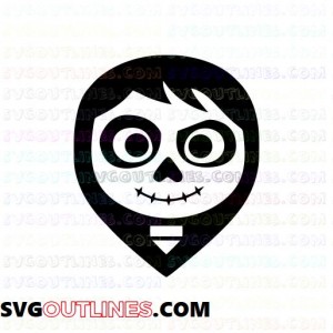 Coco Face Danger 2 outline svg dxf eps pdf png