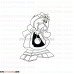 Cogsworth Beauty Beast outline svg dxf eps pdf png