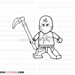 Cole Lego Ninjago outline svg dxf eps pdf png