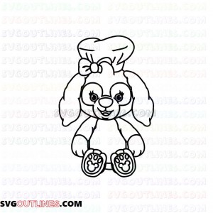 Cookie Duffy and Friends outline svg dxf eps pdf png