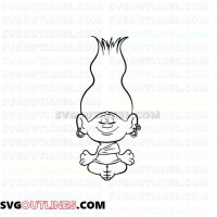 Cybil Trolls outline svg dxf eps pdf png