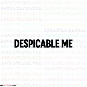 Despicable Me Logo 2 outline svg dxf eps pdf png