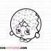 Dlish Donut Shopkins outline svg dxf eps pdf png