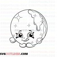 Donna Donut Shopkins outline svg dxf eps pdf png