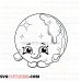 Donna Donut Shopkins outline svg dxf eps pdf png