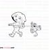 Dora and Boots backpack Dora the Explorer outline svg dxf eps pdf png