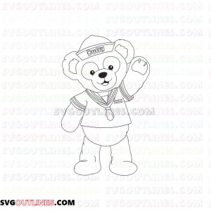 Duffy and Friends outline svg dxf eps pdf png